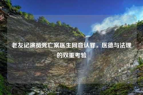 老友记演员死亡案医生同意认罪，医德与法理的双重考验